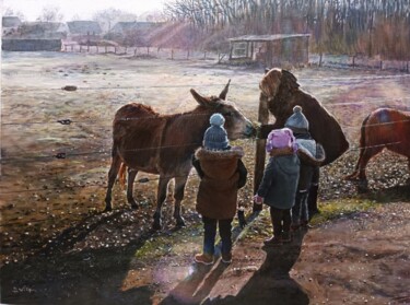 Rencontre avec un petit âne (Boissy 91)